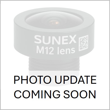 Automotive grade M22 lens, 5mm, f/2.8, wide-angle, IRC-650 lens